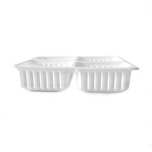 TS-235 3 BÖLMELİ PP YEMEK KABI PORSELEN BEYAZ