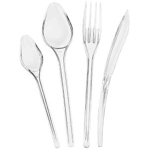 Uzay Ergonomik Şeffaf Çatal Ultra Lüks