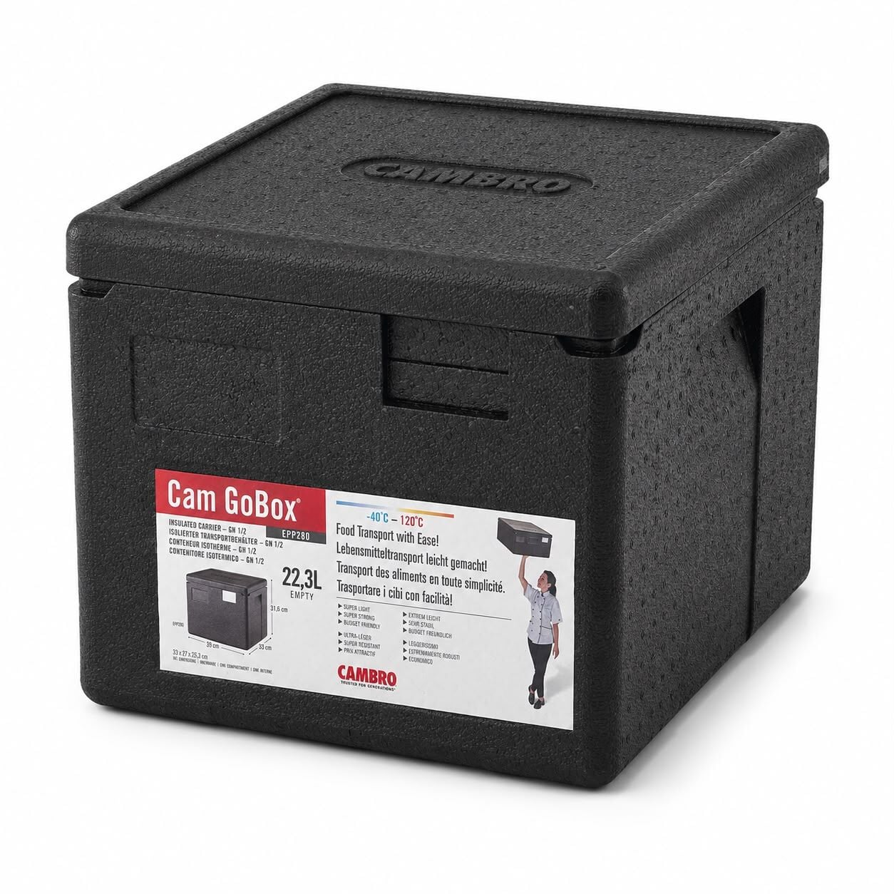 CAMBRO 23 LİTRE İZOTERMİK ISI KORUYUCU KUTU