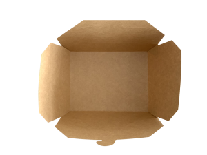 1000 ML KENDİNDEN KAPAKLI KRAFT YEMEK KUTUSU